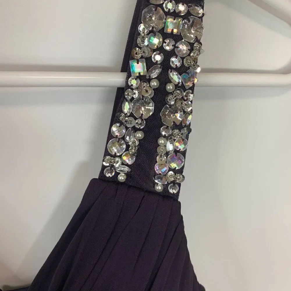 Jodi Kristopher deep purple High Low Formal Dress - Picture 3 of 7